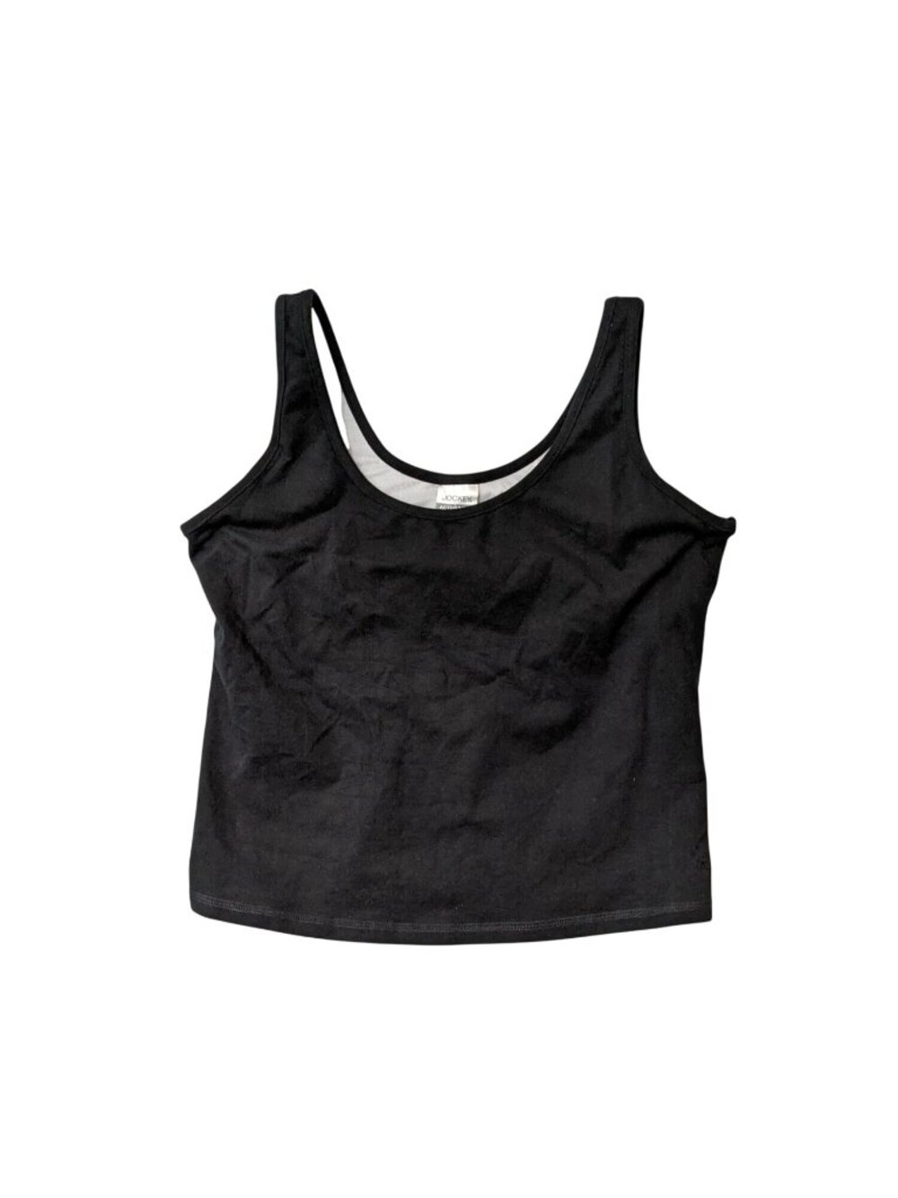 Jockey Activewear Tank Top Built In Shelf Bra Minimalist USA Made Sporty XLarge